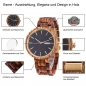 Mobile Preview: Armbanduhr iLchev Esme - Massivholz Zebrawood