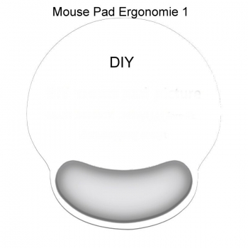 Mouse Pad Ergonomie #1 mit ihrem Foto / Motiv - Ergonomisch geformt ca. 250 x 230 mm