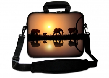Laptoptasche Umhängetasche iLchev® - Afrika Elefanten