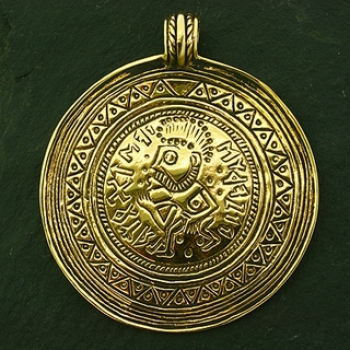 Anhänger BRA-146 Keltisches Amulett mit Kette 48 cm - Bronze