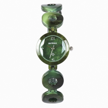 Armbanduhr BEWELL ZS W075A - Kunststein / Keramik grün