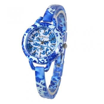 Armbanduhr BEWELL ZS W079A - Kunststein / Keramik blau