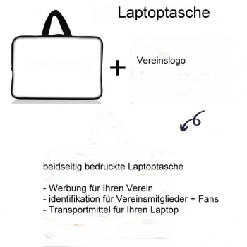 Laptoptasche mit Logo ihres Sportvereins für Laptop 12 Zoll