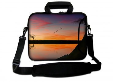 Laptoptasche Umhängetasche iLchev® - Sonnenuntergang in Afrika