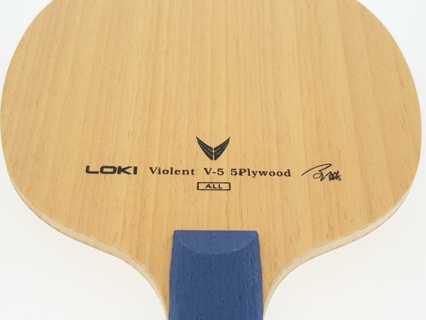 Tischtennis Holz LOKI Violent V5 - Griff konkav