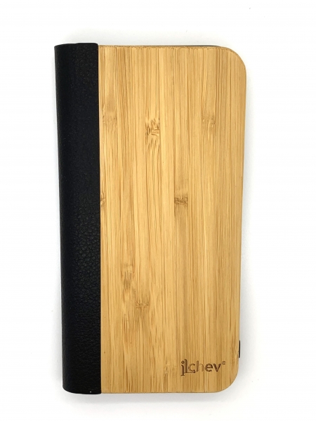 Handyhülle iLchev® Classic - Bambus mit Leder - iPhone 13 pro