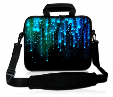 Laptoptasche Umhängetasche iLchev® - Imagine in green blue