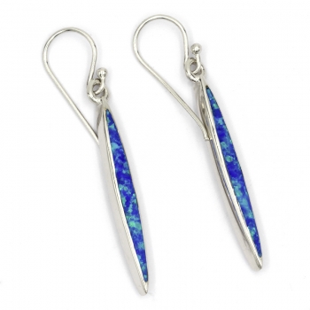 Ohrringe Meeresgrade Eagle Beach mit synthetischem Opal - Sterling Silber