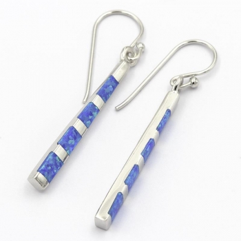 Ohrringe Meeresbrise Playa de ses Illetes mit synthetischem Opal - Sterling Silber