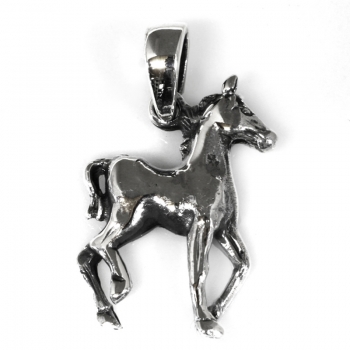 Preview: Halskette mit Anhänger Pferd #16091 - Kette 45 cm - Sterling Silber 925