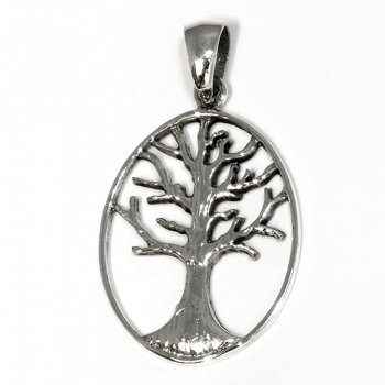 Anhänger #16639 Baum des Lebens und Kette 45 cm - Sterling Silber 925