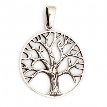 Anhänger #16773 Baum des Lebens und Kette 45 cm - Sterling Silber 925
