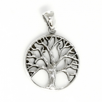 Anhänger #16774 Baum des Lebens und Kette 45 cm - Sterling Silber 925