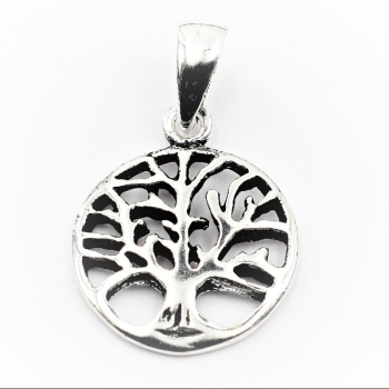 Anhänger #16788-11 Weltenbaum und Kette 45 cm - Sterling Silber 925