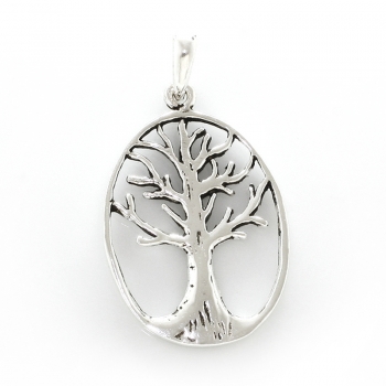 Anhänger Lebensbaum #16798 mit Halskette 45 cm - Sterling Silber 925