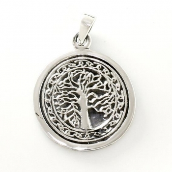 Anhänger #16816 Baum des Lebens und Kette 45 cm - Sterling Silber 925