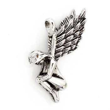 Anhänger #16913 Engel mit Kette 45 cm - 925 Sterling Silber