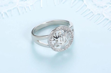 Preview: Ring iLchev® Lebensbaum - 925 Sterling Silber