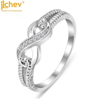 Ring iLchev® Infinity - 925 Sterling Silber mit Zirkonia