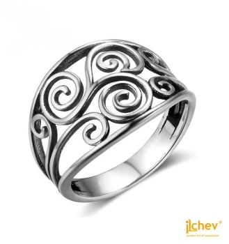 Ring iLchev® Curvus - 925 Sterling Silber 
