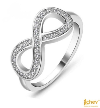 Ring iLchev® Unendlichkeit - 925 Sterling Silber mit Zirkonia