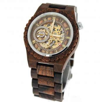 Armbanduhr iLchev® Perpetuum 2 - Massivholz Automatikuhr