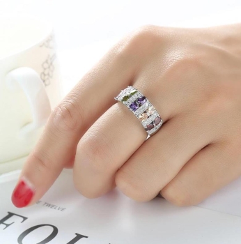 Preview: Ring iLchev® Rainbow+ - 925 Sterling Silber