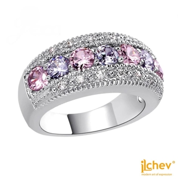 Ring iLchev® Cocktail easy - 925 Sterling Silber mit Zirkonia