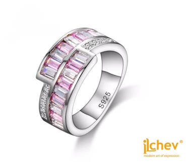 Ring iLchev® Cocktail++ - 925 Sterling Silber mit Zirkonia