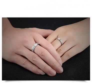 Preview: Hochzeitsringe Loyalty - Edelstahl - inkl. Gravur