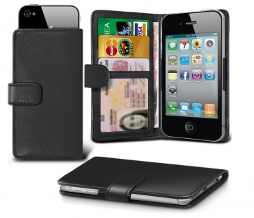 Preview: Handyhülle iLchev® Universal - Leder schwarz - iPhone 12 pro