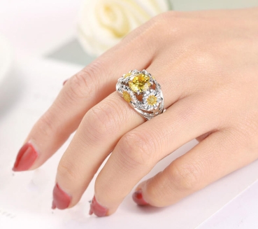 Preview: Ring iLchev® Charisma+ - 925 Sterling Silber mit Zirkonia