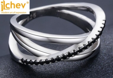 Preview: Ring iLchev® Korea - 925 Sterling Silber mit Zirkonia