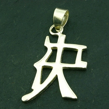 Anhänger #46075 Resolution und Kette 45 cm in Sterling Silber 925