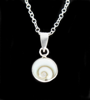 Anhänger Shiva Auge #46124 mit Halskette 45 cm - Sterling Silber 925