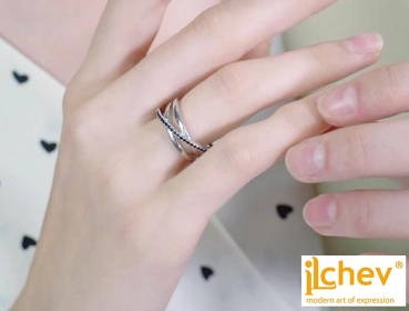 Preview: Ring iLchev® Korea - 925 Sterling Silber mit Zirkonia