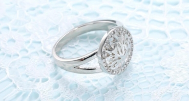Preview: Ring iLchev® Lebensbaum - 925 Sterling Silber