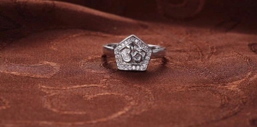 Preview: Ring iLchev® Om - 925 Sterling Silber mit Zirkonia