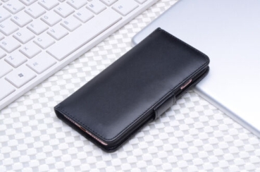 Handyhülle Handyetui # 87052 - Leder schwarz - Apple iphone 7/8 plus