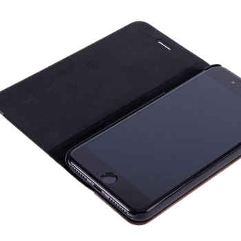 Preview: Handyhülle Handyetui Massivholz Ebony Leder grün  für Handy Apple iphone 7/8 plus