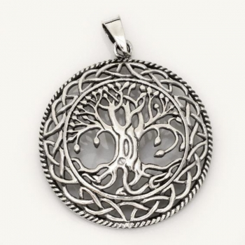 Anhänger #97279 Baum des Lebens und Kette 45 cm - Sterling Silber 925