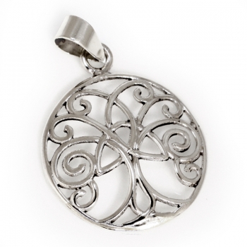 Anhänger #97390 Baum des Lebens und Kette 45 cm - Sterling Silber 925