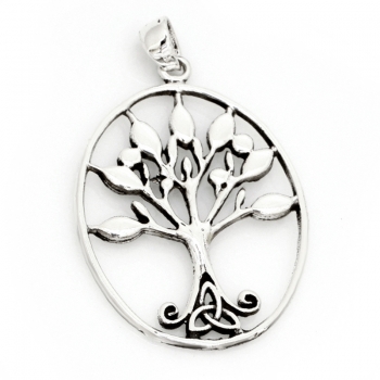 Anhänger #97474 Baum des Lebens und Kette 45 cm - Sterling Silber 925