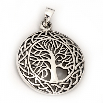 Anhänger #97495 Baum des Lebens und Kette 45 cm - Sterling Silber 925