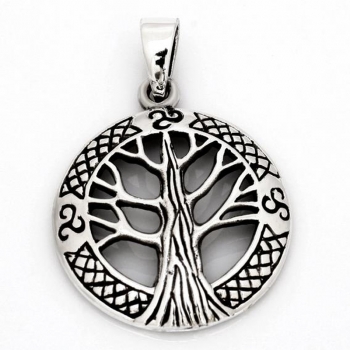 Anhänger #97528 Baum des Lebens und Kette 45 cm - Sterling Silber 925