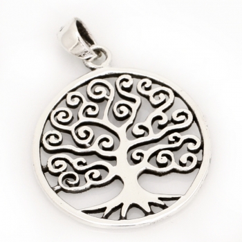 Anhänger #97557 Baum des Lebens und Kette 45 cm - Sterling Silber 925
