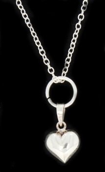 Anhänger #97660 Herz mit Kette 45 cm - 925 Sterling Silber