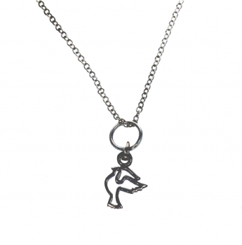 Anhänger #97771 Taube und Halskette 45 cm in Sterling Silber 925