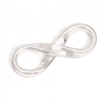 Anhänger #97997 Infinity und Halskette 45 cm in Sterling Silber 925