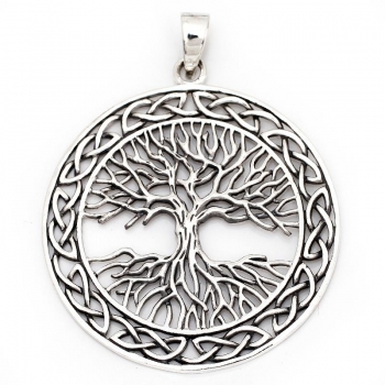 Anhänger #98086 Yggdrasil und Kette 45 cm - Sterling Silber 925